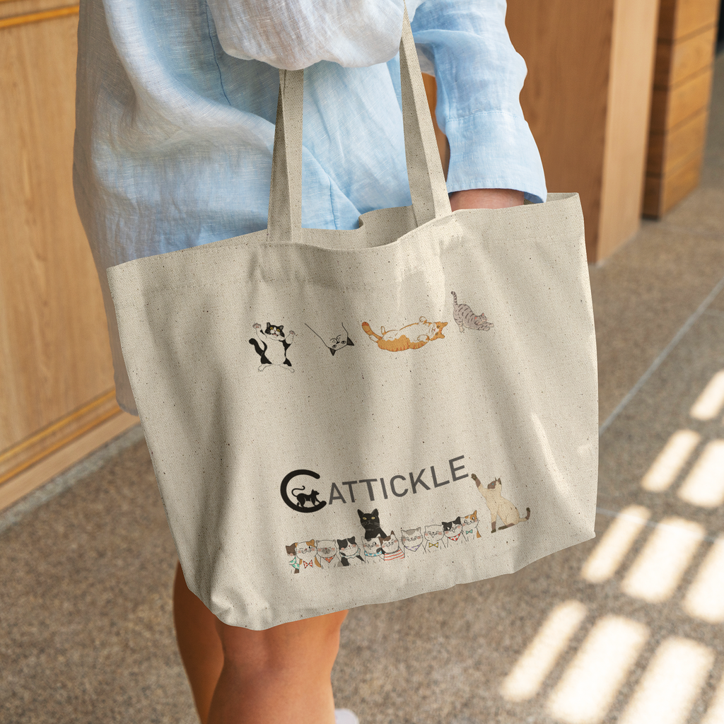 Cattickle_Gusseted_Cotton_Tote_Bag_CottonTote_L_WomanDigging_Mockup.png