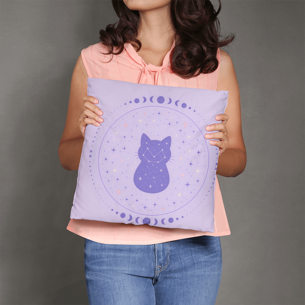 Celestial Cat Constellation Pillow — cozy, cute, cosmic 🐾✨