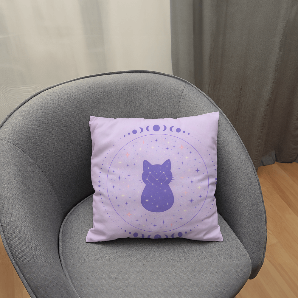 Celestial Cat Constellation Pillow — cozy, cute, cosmic 🐾✨