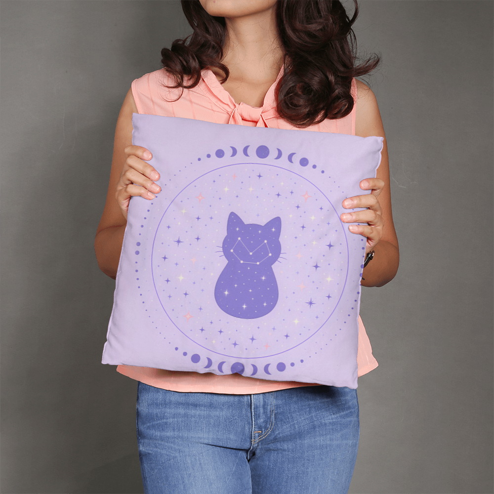 Celestial Cat Constellation Pillow — cozy, cute, cosmic 🐾✨
