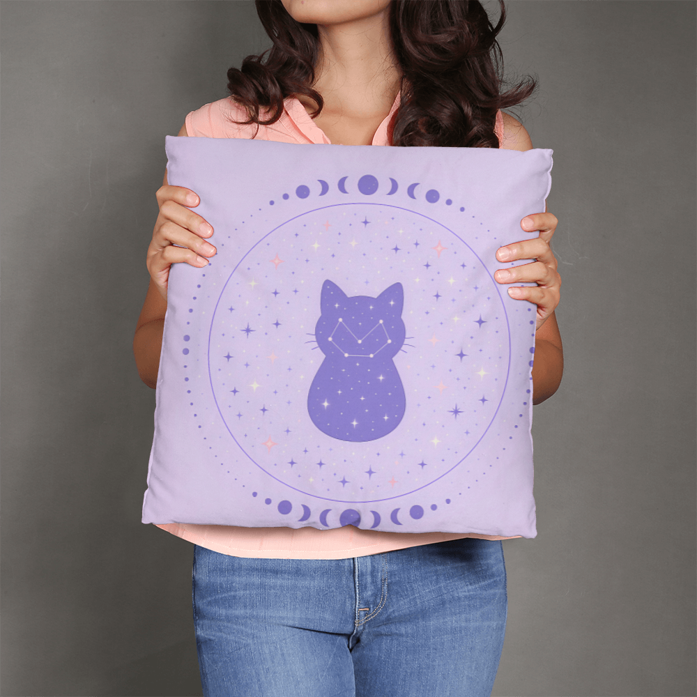 Celestial Cat Constellation Pillow — cozy, cute, cosmic 🐾✨