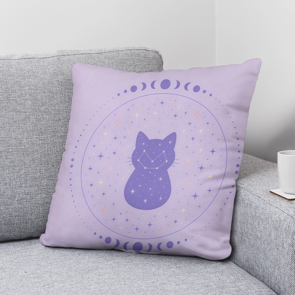Celestial Cat Constellation Pillow — cozy, cute, cosmic 🐾✨