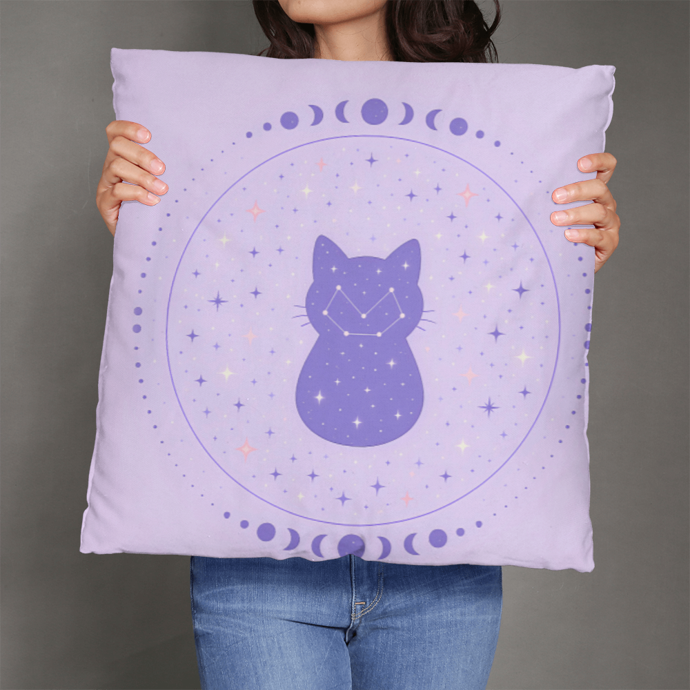 Celestial Cat Constellation Pillow — cozy, cute, cosmic 🐾✨